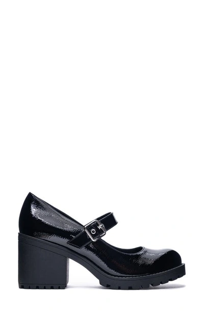 Shop Dirty Laundry Lucky Lug Sole Mary Jane Pump In Black