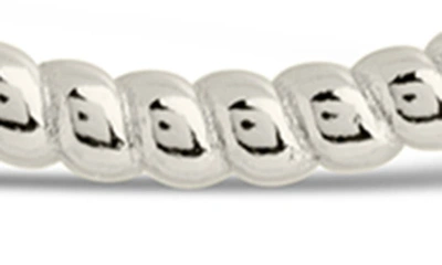 Sterling Forever Terina Hoop Drop Earrings In Silver