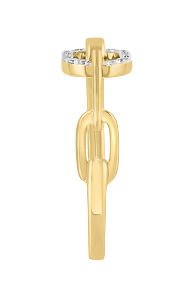 Effy 14k Yellow Gold Diamond Oval Ring In Yellow Gold