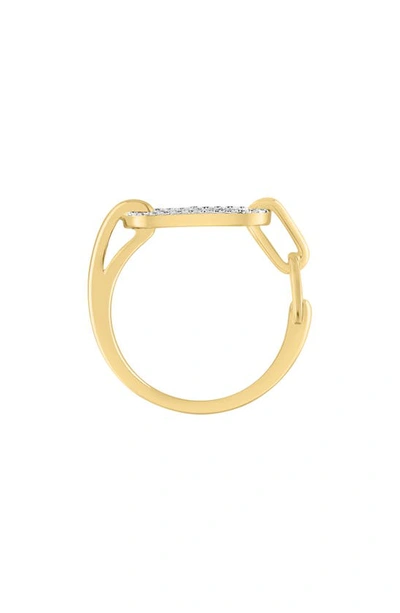 Effy 14k Yellow Gold Diamond Oval Ring In Yellow Gold