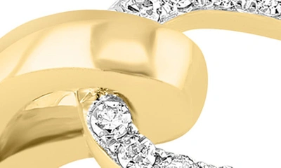 Effy 14k Yellow Gold Diamond Oval Ring In Yellow Gold
