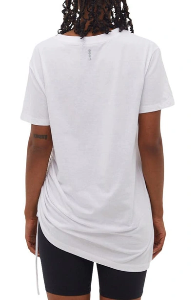 Shop Bench . Orsett Ruched Organic Cotton T-shirt In Bright White