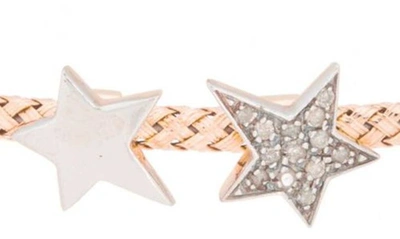 Meshmerise Diamond Embellished Flex Chain Bracelet In Rose