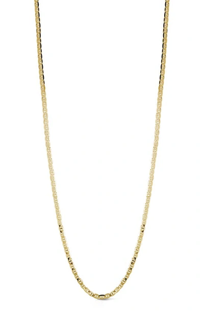 Yield Of Men 18k Gold Plated Sterling Silver Mariner Link Necklace In Gold
