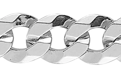 Yield Of Men Sterling Silver 7mm Curb Chain Necklace In Silver