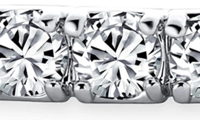 Bling Jewelry Cubic Zirconia Hinged Bangle Bracelet In Clear
