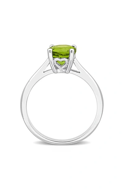 Delmar Peridot Solitaire Ring In Green