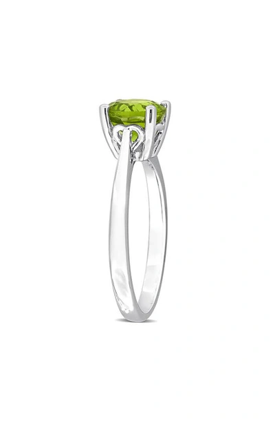 Delmar Peridot Solitaire Ring In Green