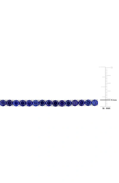 Shop Delmar Lab Created Blue Sapphire Tennis Bracelet
