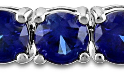 Shop Delmar Lab Created Blue Sapphire Tennis Bracelet