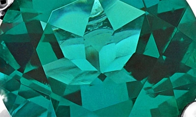 Delmar Lab Created Emerald Solitaire Ring In Green