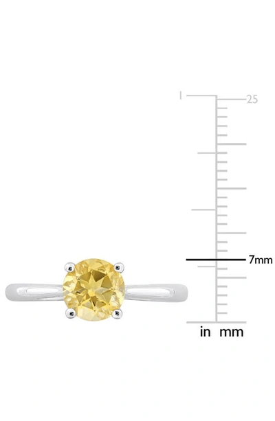 Delmar Citrine Solitaire Ring In Yellow