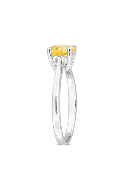 Delmar Citrine Solitaire Ring In Yellow