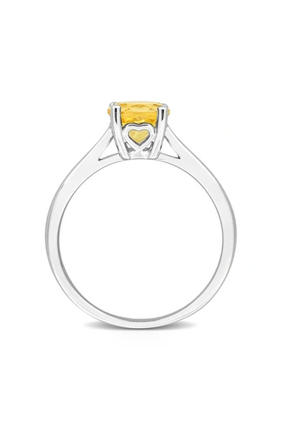 Delmar Citrine Solitaire Ring In Yellow