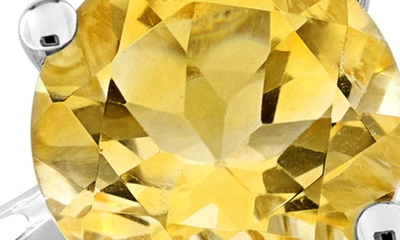 Delmar Citrine Solitaire Ring In Yellow