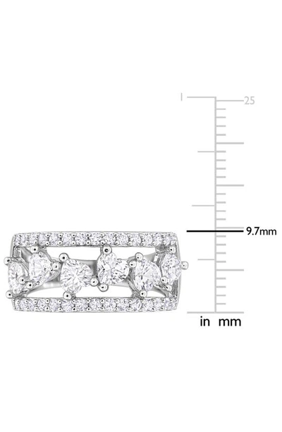 Delmar Lab Created White Sapphire Ring In Silver