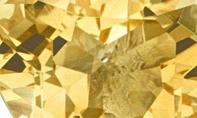 Delmar Heart Cut Citrine Stud Earrings In Yellow