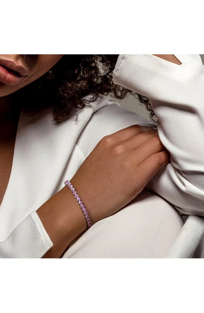 Shop Delmar Created Pink Sapphire Bracelet