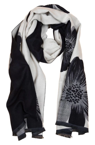 Shop Saachi Floral Reversible Scarf In Black