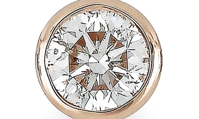 Bony Levy 14k Rose Gold Diamond Bezel Stud Earrings In 14k Rose Gold