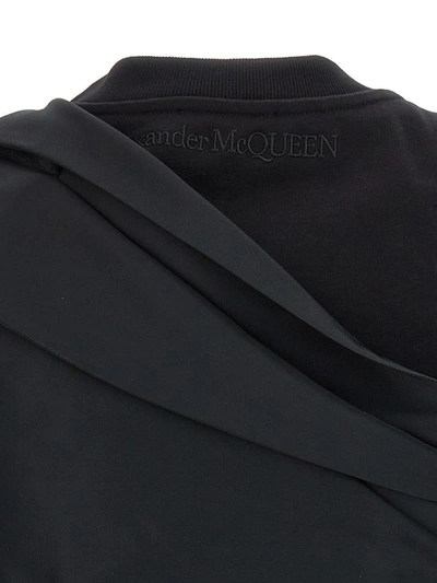 Shop Alexander Mcqueen 'cut And Sew' Top In Black