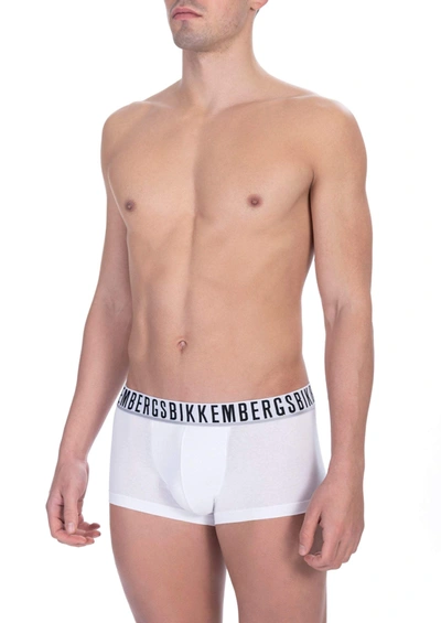 Shop Bikkembergs White Cotton Underwear