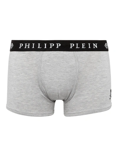 Shop Philipp Plein Philippe Model Gray Cotton Underwear