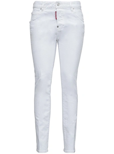 Shop Dsquared2 Cool Girl White Denim Jeans In Default Title