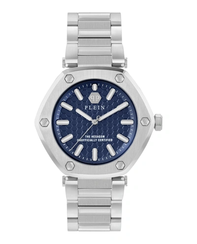 Shop Philipp Plein The Hexagon Bracelet Watch In Silver
