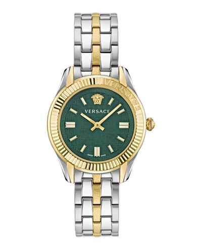Shop Versace Greca Time Bracelet Watch In Multi