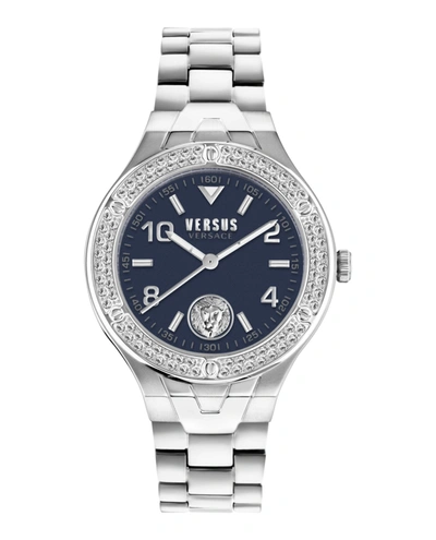 Shop Versus Vittoria Crystal Bracelet Watch In Silver