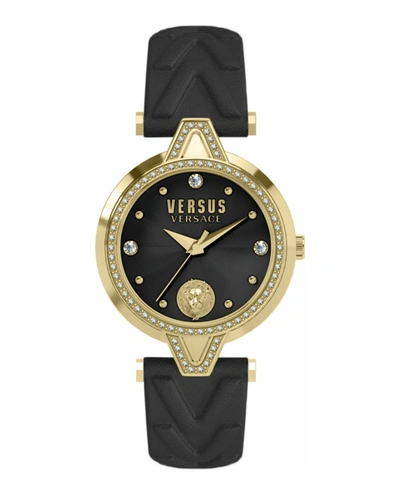 Shop Versus V  Crystal Strap Watch In Gold