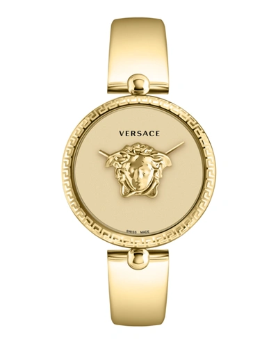 Shop Versace Palazzo Empire Bracelet Watch In Gold