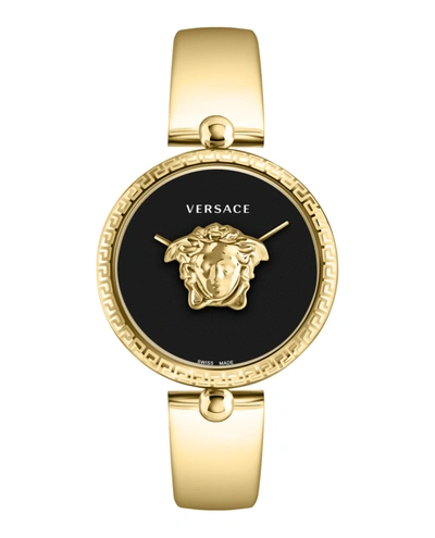 Shop Versace Palazzo Empire Bracelet Watch In Gold