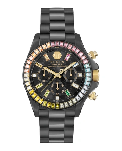 Shop Philipp Plein Nobile Lady Crystal Watch In Black