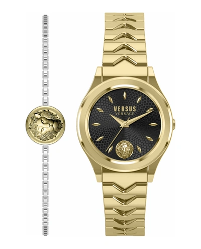 Shop Versus Mount Pleasant Box S Bracelet Watch In Gold