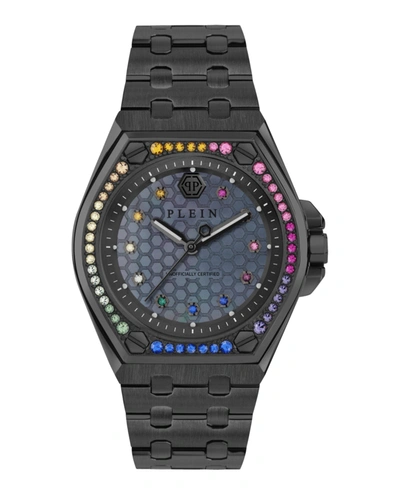 Shop Philipp Plein Plein Extreme Crystal Watch In Black