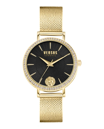 Shop Versus Mar Vista Crystal Bracelet Watch In Gold