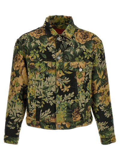 Shop Etro Jacquard Jacket Casual Jackets, Parka Green