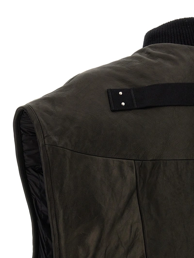 Shop Rick Owens Jumbo Flight Gilet Black