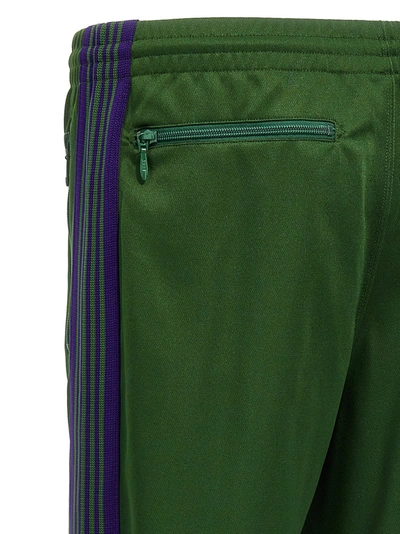 Shop Needles Logo Embroidery Joggers Pants Green