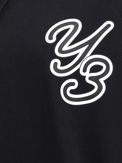 Shop Y-3 Logo Hoodie Sweatshirt Black