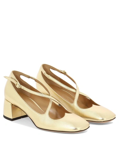 Shop A.bocca "two For Love" Pumps In Gold