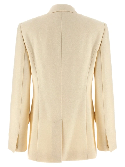 Shop Chloé Tailored Double-breasted Blazer Jackets White