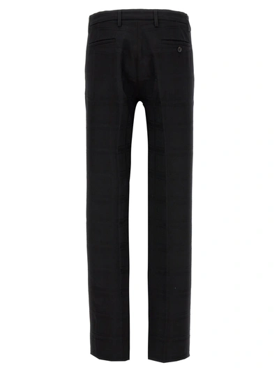Shop Etro Check Wool Trousers Pants In Black