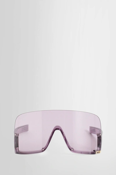 Shop Gucci Woman Purple Eyewear