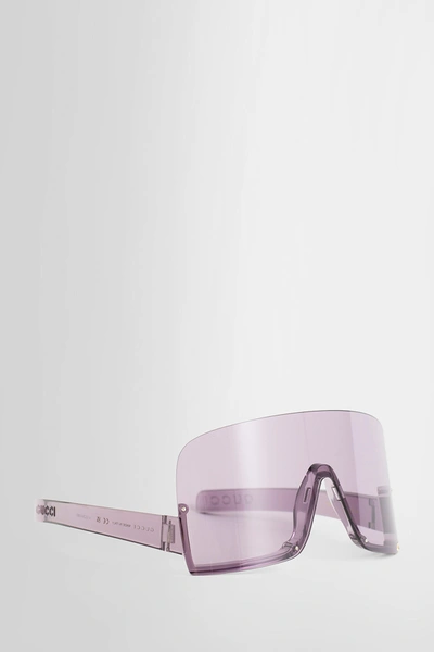 Shop Gucci Woman Purple Eyewear