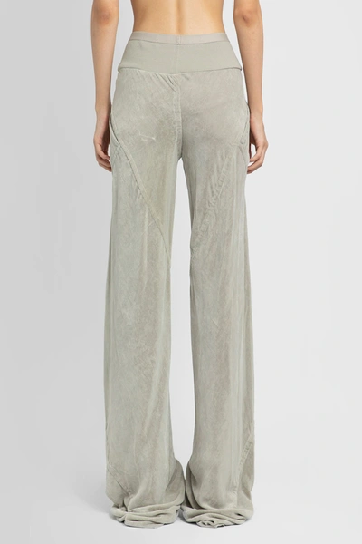 Shop Rick Owens Woman Grey Trousers