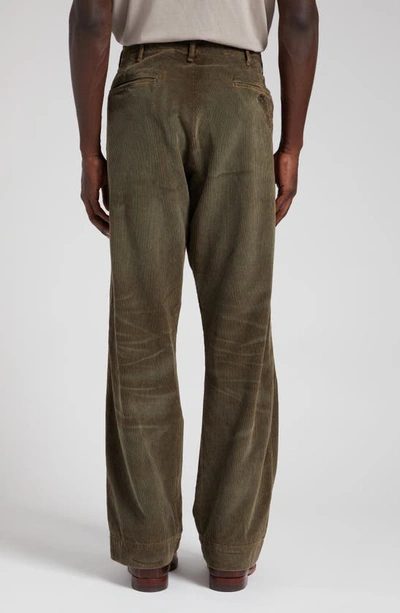 RALPH LAUREN RRL Striped Jaspe Twill Field Trouser in Black | endource