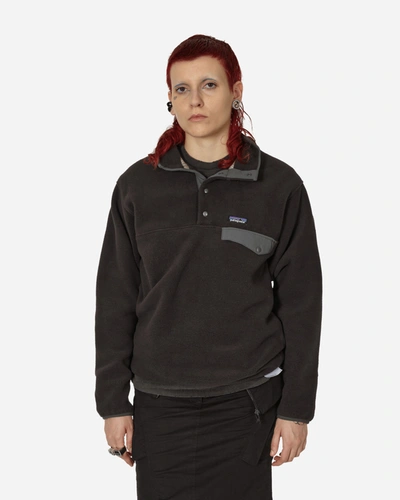 Shop Patagonia Synchilla Snap-t Fleece Pullover In Black